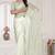 cream sequin zarkan embroidered border saree with blouse piece