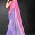 purple digital printed swarovski stone border work saree