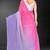purple digital printed swarovski stone border work saree