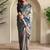 grey silk blend saree with blouse