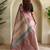 lilac zari weaving silk blend saree with blouse