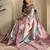 lilac zari weaving silk blend saree with blouse
