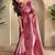 pink silk blend party wear saree with blouse