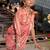 orange georgette printed saree