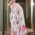 white georgette saree with blouse