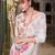 white georgette saree with blouse