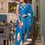 firozi floral printed saree