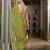 mehendi georgette printed saree with blouse