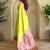 lime green zari weaving silk blend saree with blouse
