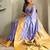 lavender silk blend zari weaving saree with blouse