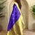 royal blue silk blend zari weaving saree with blouse
