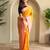 mustard yellow silk blend zari weaving saree with blouse