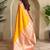 mustard yellow silk blend zari weaving saree with blouse