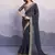 black georgette saree with blouse