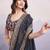 black georgette saree with blouse