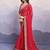 red embroidered saree with blouse