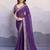 purple georgette saree with blouse