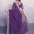 purple georgette saree with blouse