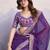 purple georgette saree with blouse