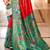 red foil printed silk blend saree with blouse