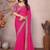 rani pink sequins georgette saree with blouse