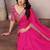rani pink sequins georgette saree with blouse