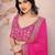 rani pink sequins georgette saree with blouse