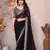 black leheriya print saree with blouse