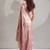 Pink handwork zarkan border work satin silk party wear saree
