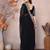 black leheriya print saree with blouse