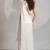 White heavy zarkan handwork satin georgette saree with blouse piece