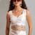 White heavy zarkan handwork satin georgette saree with blouse piece