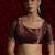 Rust zarkan handwork tissue silk festival wear saree with blouse