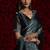 Blue zarkan handwork tissue silk festival wear saree with blouse