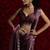 White zarkan handwork tissue silk festival wear saree with blouse