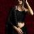 Black zarkan handwork tissue silk festival wear saree with blouse