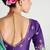 purple border work organza saree with blouse