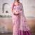 pink cotton weaving saree with blouse