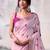 pink cotton weaving saree with blouse