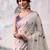 off white weaving cotton saree with blouse