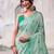 green cotton weaving saree with blouse