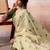 cream weaving cotton saree with blouse