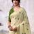 cream weaving cotton saree with blouse
