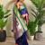 blue paithani silk blend floral weaving saree with blouse