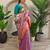 light pink pichwai weaving saree with blouse