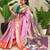 light pink pichwai weaving saree with blouse