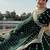GREEN HEAVY CHINON SILK EMBROIDERY PARTY WEAR LEHENGAS CHOLI