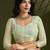 Pista silk blend zari checks saree with blouse piece