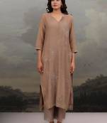 Chiku rose applique kurta set