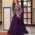 Purple Jacquard Jacket Style Fully Stitched lehenga CHOLI  